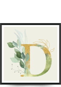 D plakat med plante design