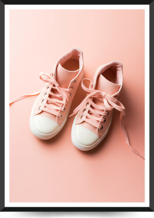 pink basket støvler plakat