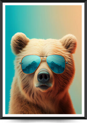 cool bjørn plakat