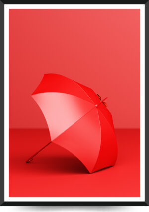 rød paraply baggrund