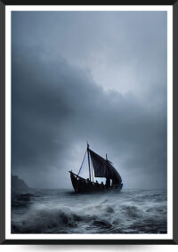 viking skib plakat