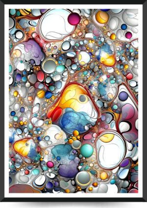 abstrakt billede med bobler