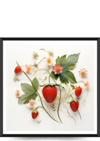 plakat med jordbær
